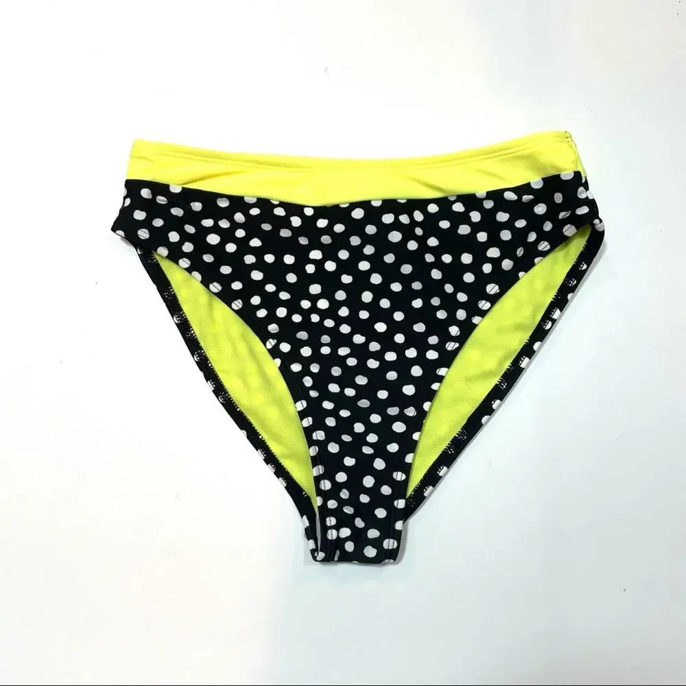 California Waves polka dot bikini swim bottom XS